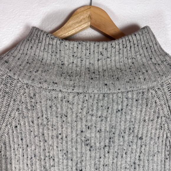 Kokun Women's Hi Low Cowl Neck Knit Wool Cashmere Gray Sweater Cottagecore Large - Picture 8 of 8
